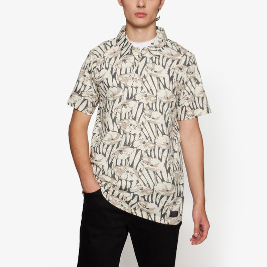 GrantSi AOP Linen Polo Polo - Ivory Cream