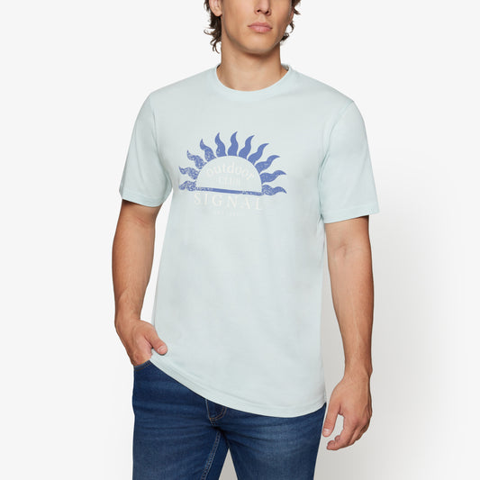GabrielSi Front Print + T-shir/Top - Starlight Blue