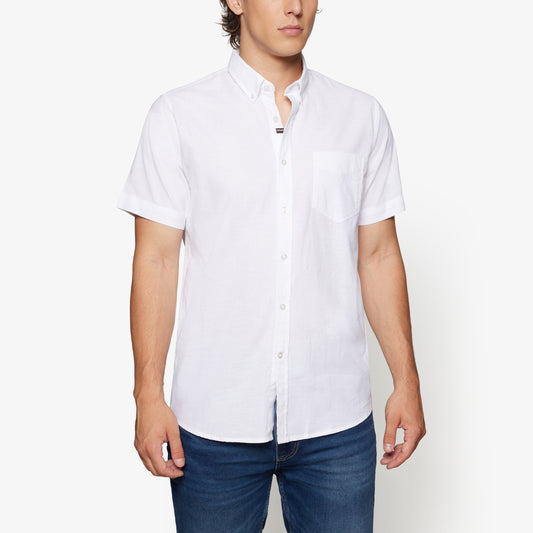 HaniSi Lin Look S/S Shirts - White