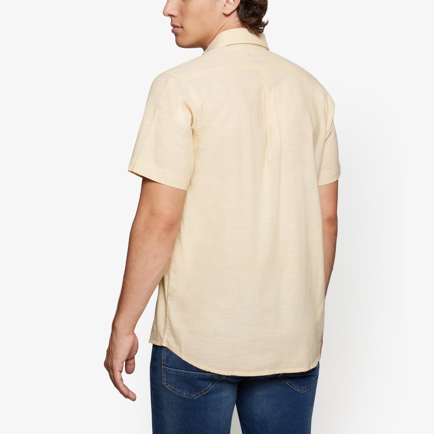 HaniSi Lin Look S/S Shirts - Straw Yellow