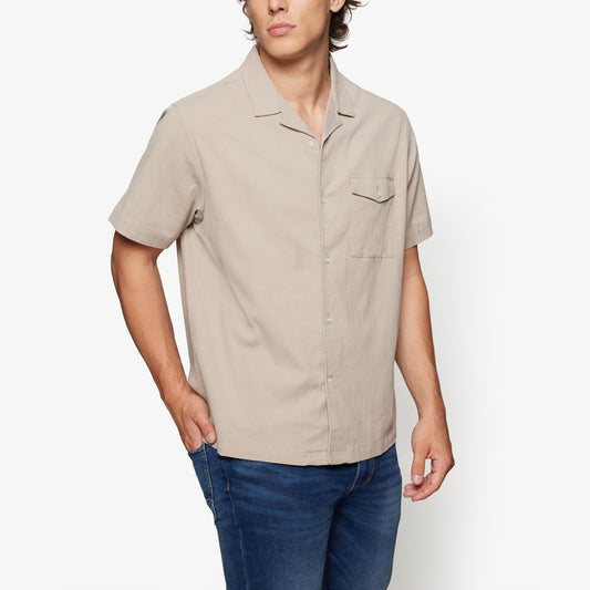 HerbertSi Seersucker S/S Shirts - Pure cashmere