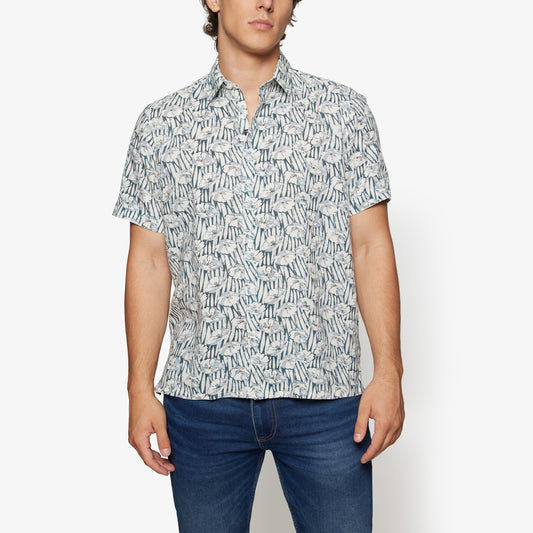 HubertSi Lin Straw S/S Shirts - Egret Dust