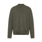 KlausSI Halfzip + Knit - Full Green Melange
