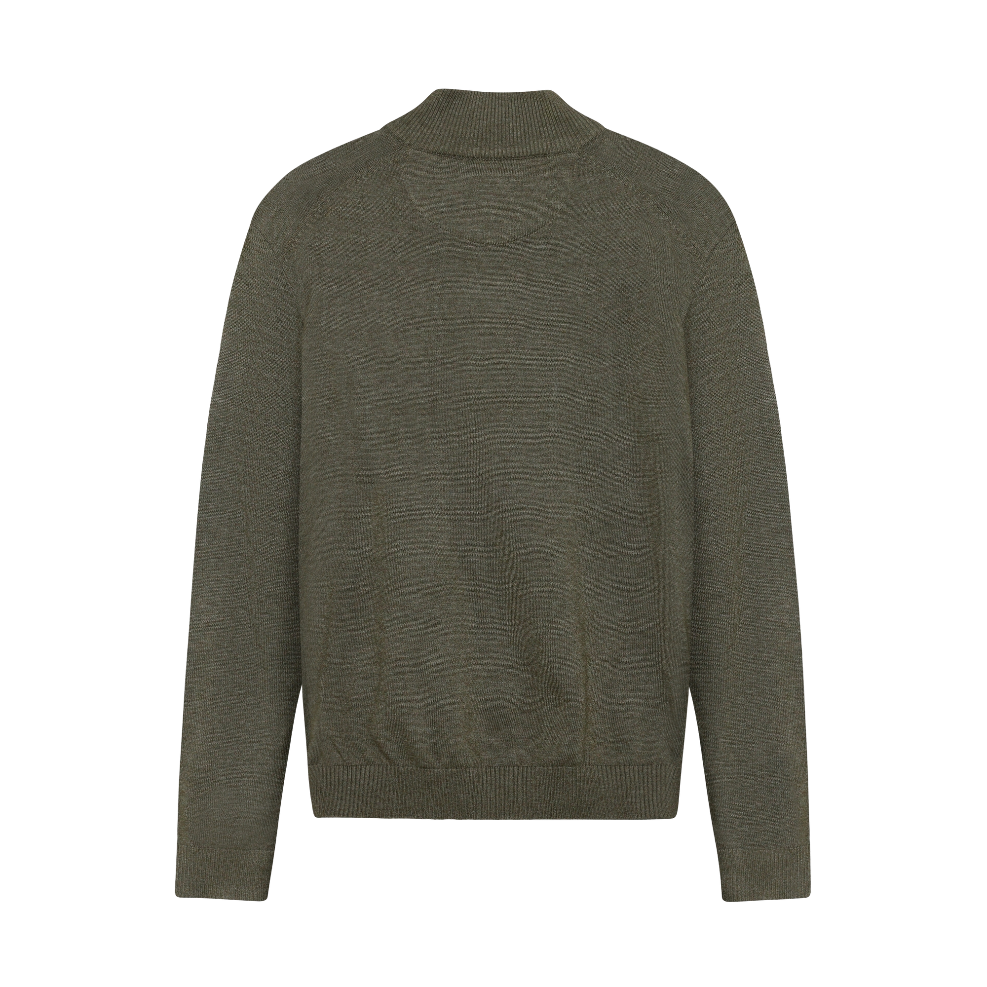 KlausSI Halfzip + Knit - Full Green Melange