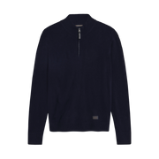 RobertSI Half Zip + Knit - Deep Marine Melange