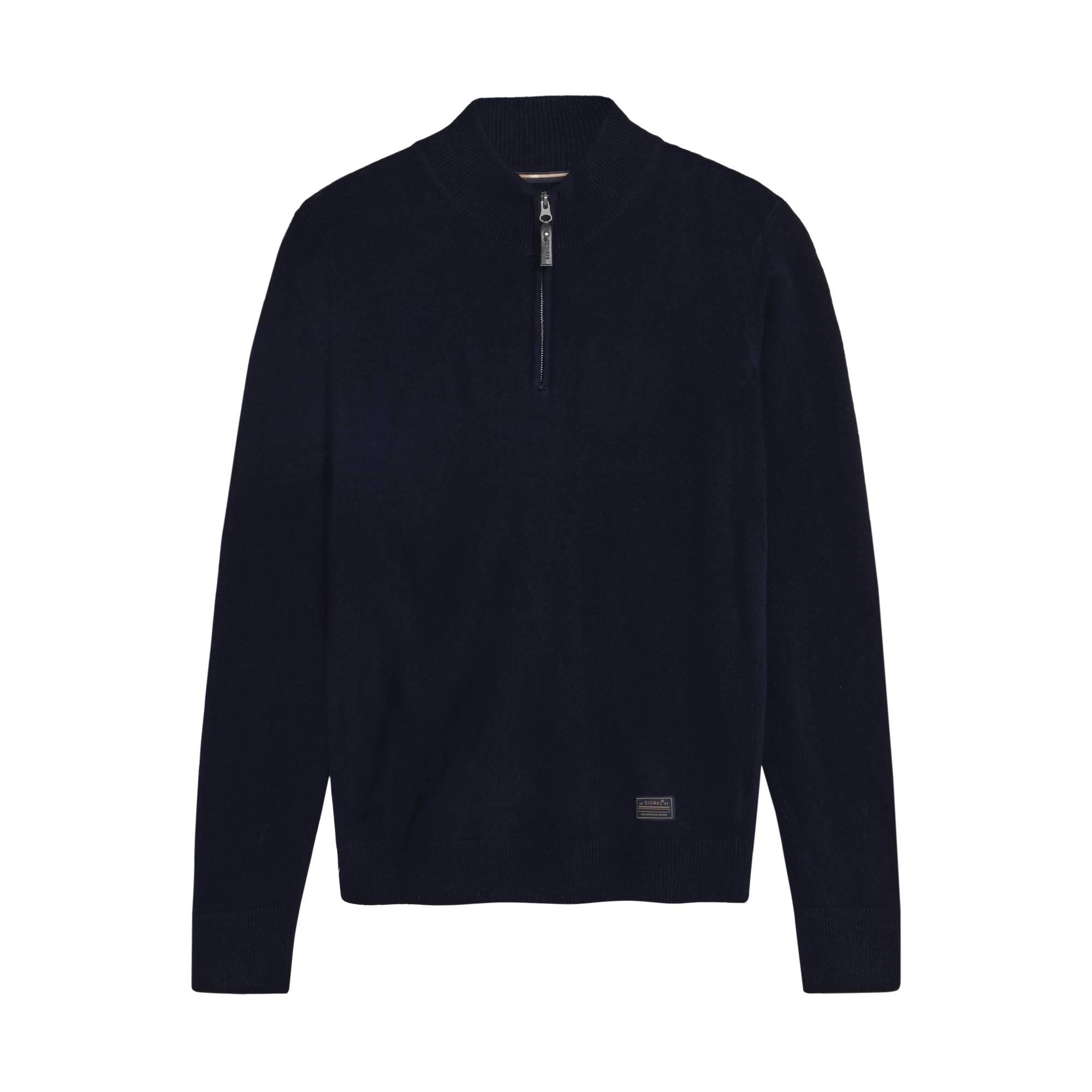 RobertSI Half Zip + Knit - Deep Marine Melange