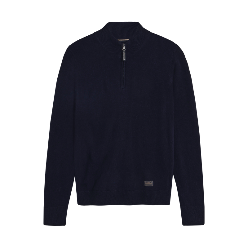 RobertSI Half Zip + Knit - Deep Marine Melange