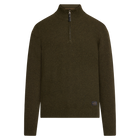 RobertSI Half Zip + Knit - Beluga green melange