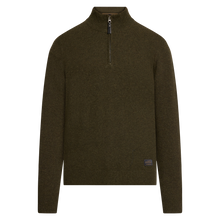 RobertSI Half Zip + Knit - Beluga green melange