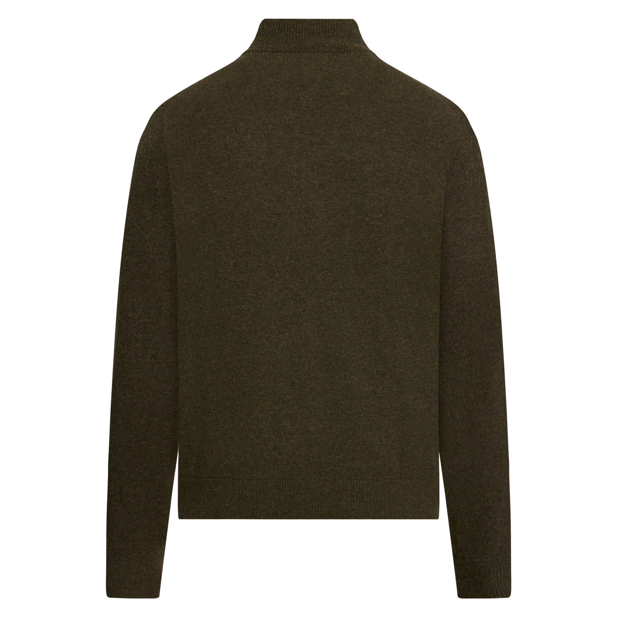 RobertSI Half Zip + Knit - Beluga green melange