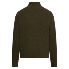 RobertSI Half Zip + Knit - Beluga green melange