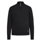 RobertSI Half Zip + Knit - Gray Volcano Melange