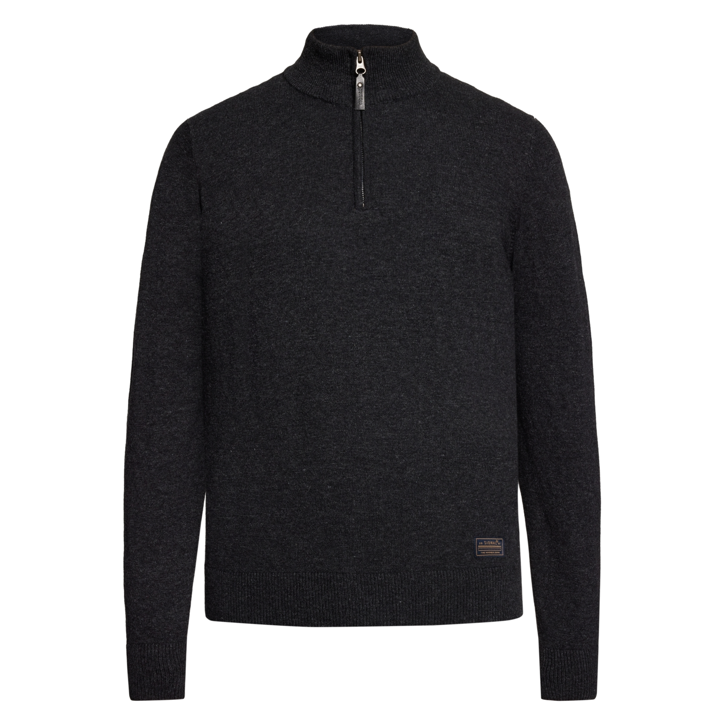 RobertSI Half Zip + Knit - Gray Volcano Melange