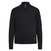 RobertSI Half Zip + Knit - Gray Volcano Melange