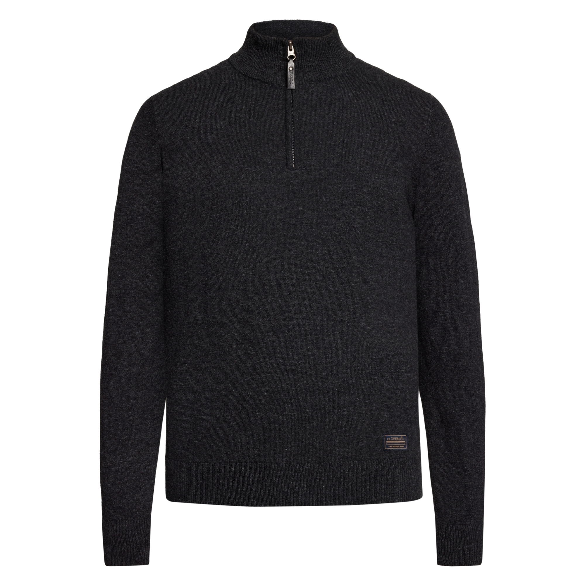 RobertSI Half Zip + Knit - Gray Volcano Melange