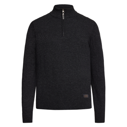 RobertSI Half Zip + Knit - Gray Volcano Melange