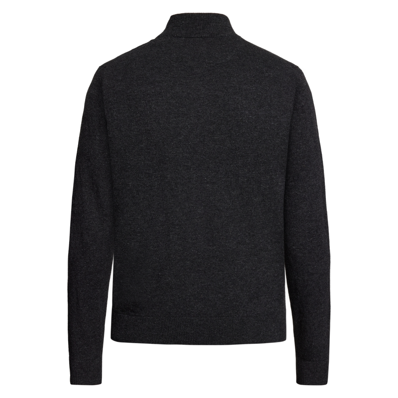RobertSI Half Zip + Knit - Gray Volcano Melange