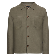 AaronSi Knit Overshirt Knit - Smokey Olive