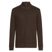 KaiSi Structure Cardigan+ Knit - Brown Bark melange