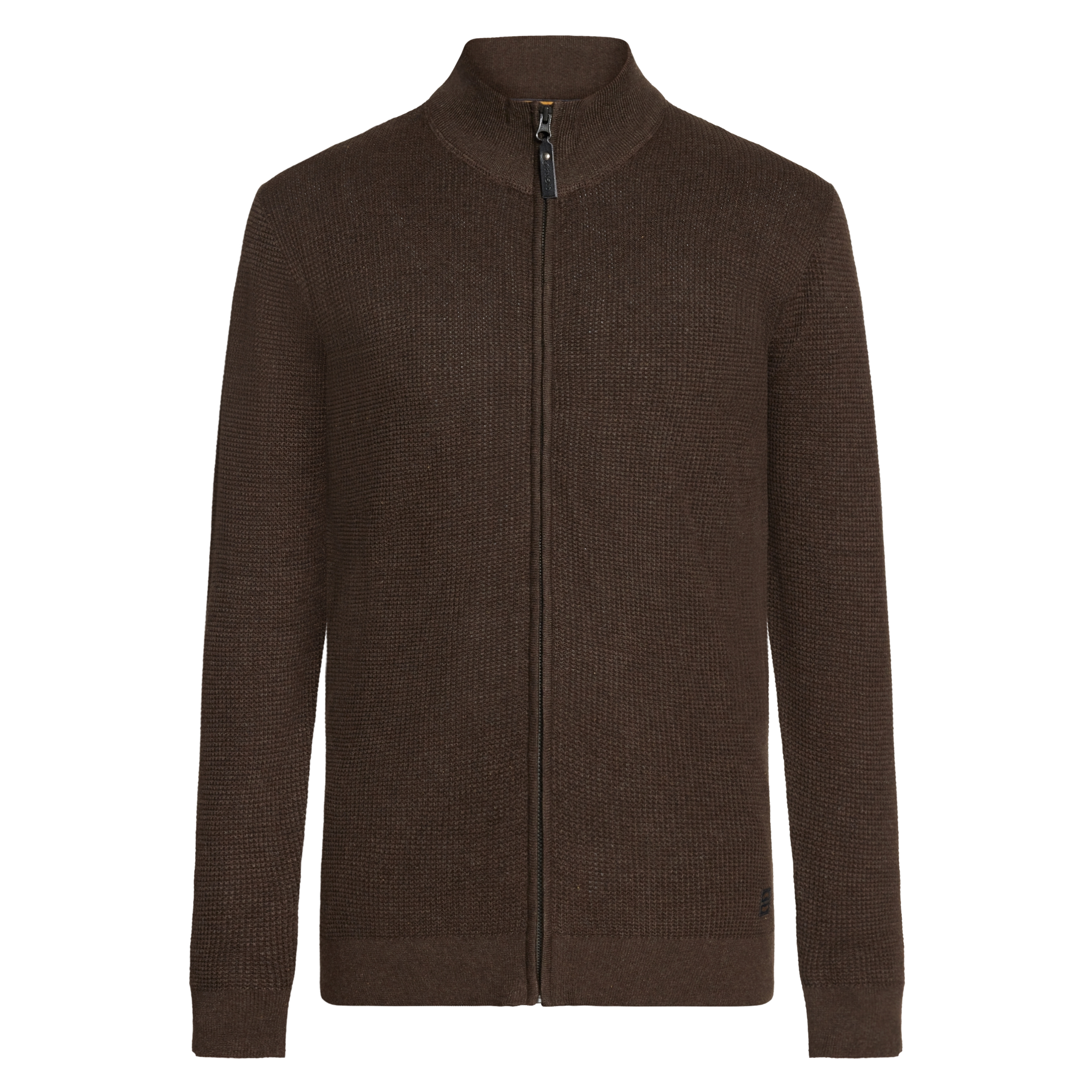 KaiSi Structure Cardigan+ Knit - Brown Bark melange