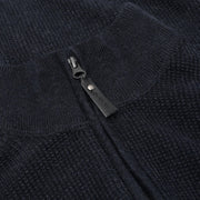 KaiSi Structure Cardigan+ Knit - Deep Marine Melange