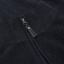 KaiSi Structure Cardigan+ Knit - Deep Marine Melange