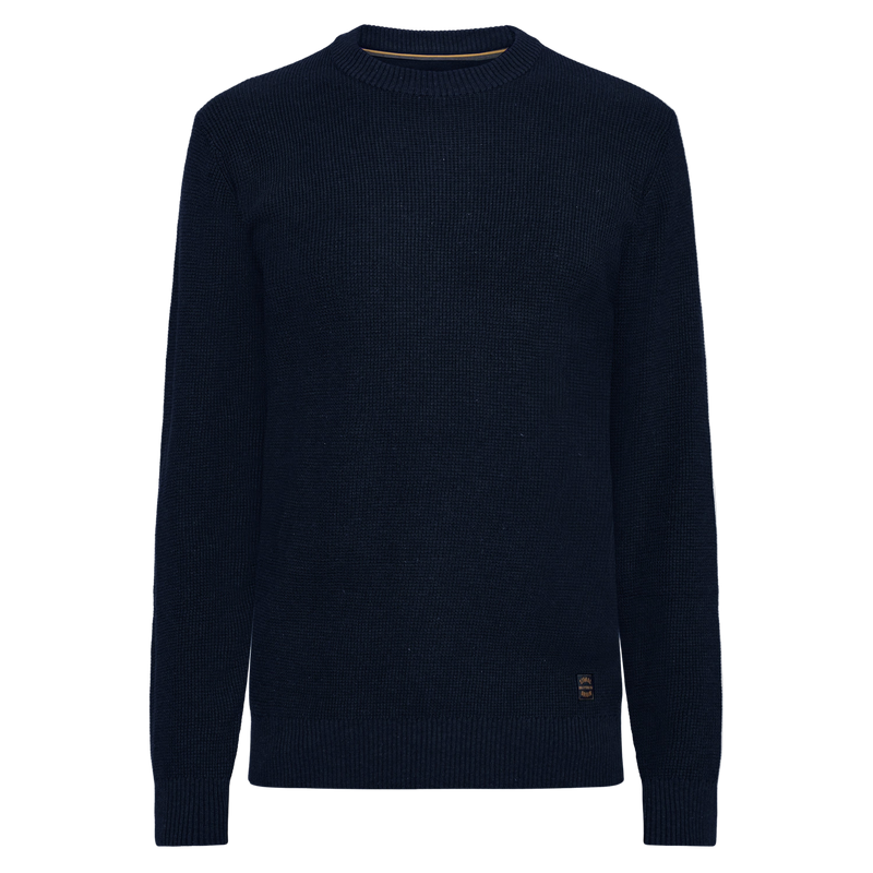 KalleSI Structure Crew + Knit - Deep Marine Melange