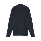 KeanuSi Structure Halfzip + Knit - Deep Marine Melange