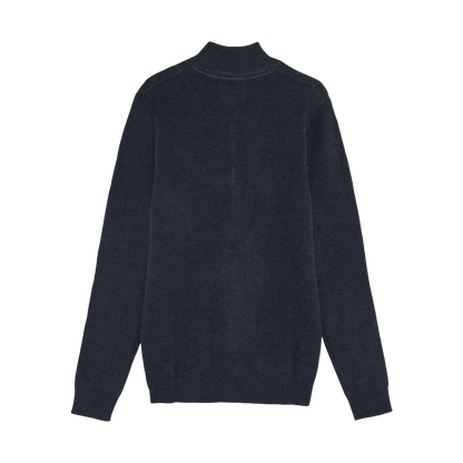 KeanuSi Structure Halfzip + Knit - Deep Marine Melange