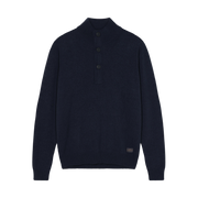 UptonSi Highneck Sweater Knit - Deep Marine