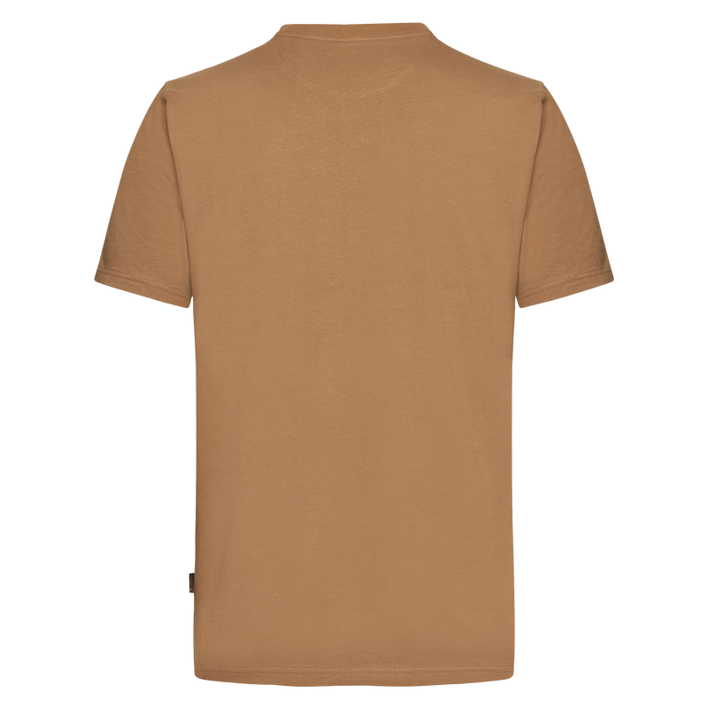 DeanSi Chest Print + T-shirt/Top - Brown Otter