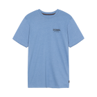 DeanSi Chest Print + T-shirt/Top - Calm blue melange