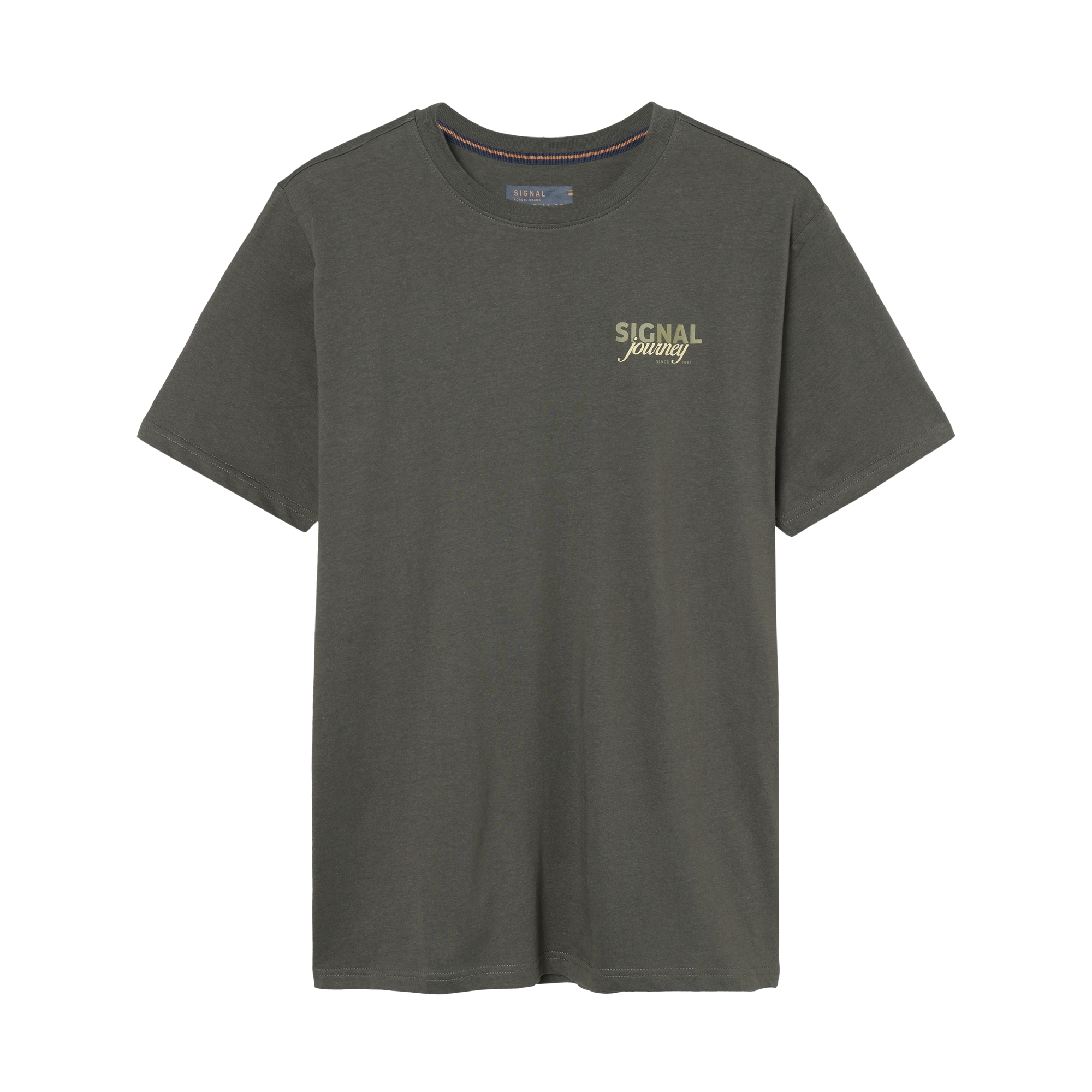 DeanSi Chest Print + T-shirt/Top - Beluga green