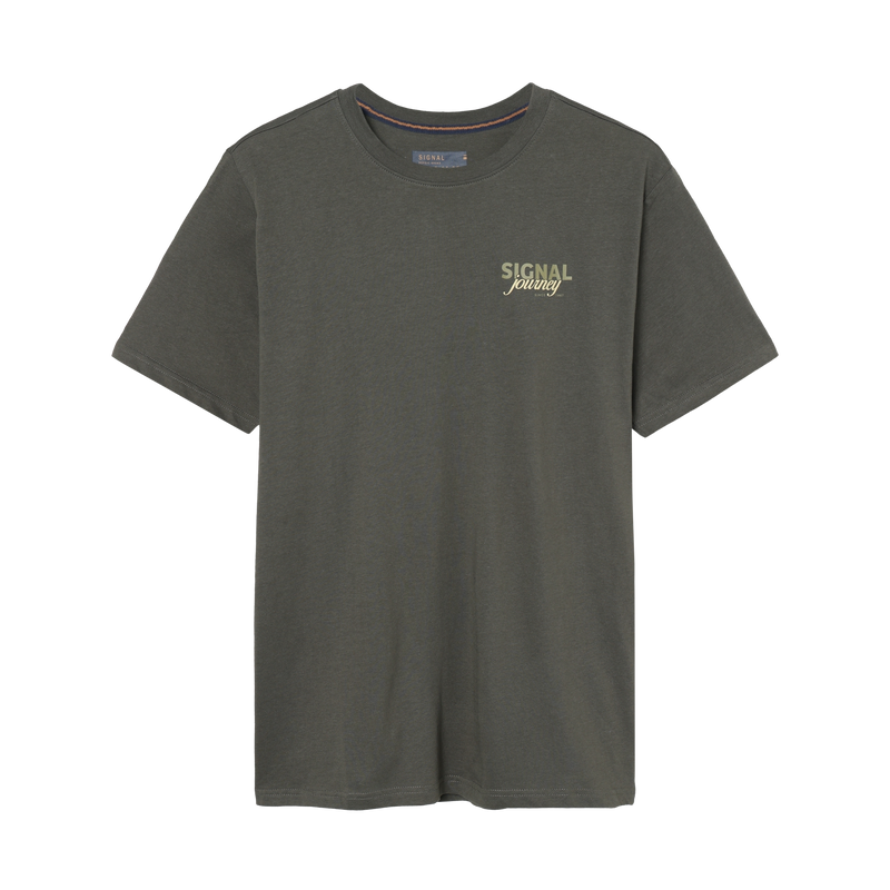 DeanSi Chest Print + T-shirt/Top - Beluga green