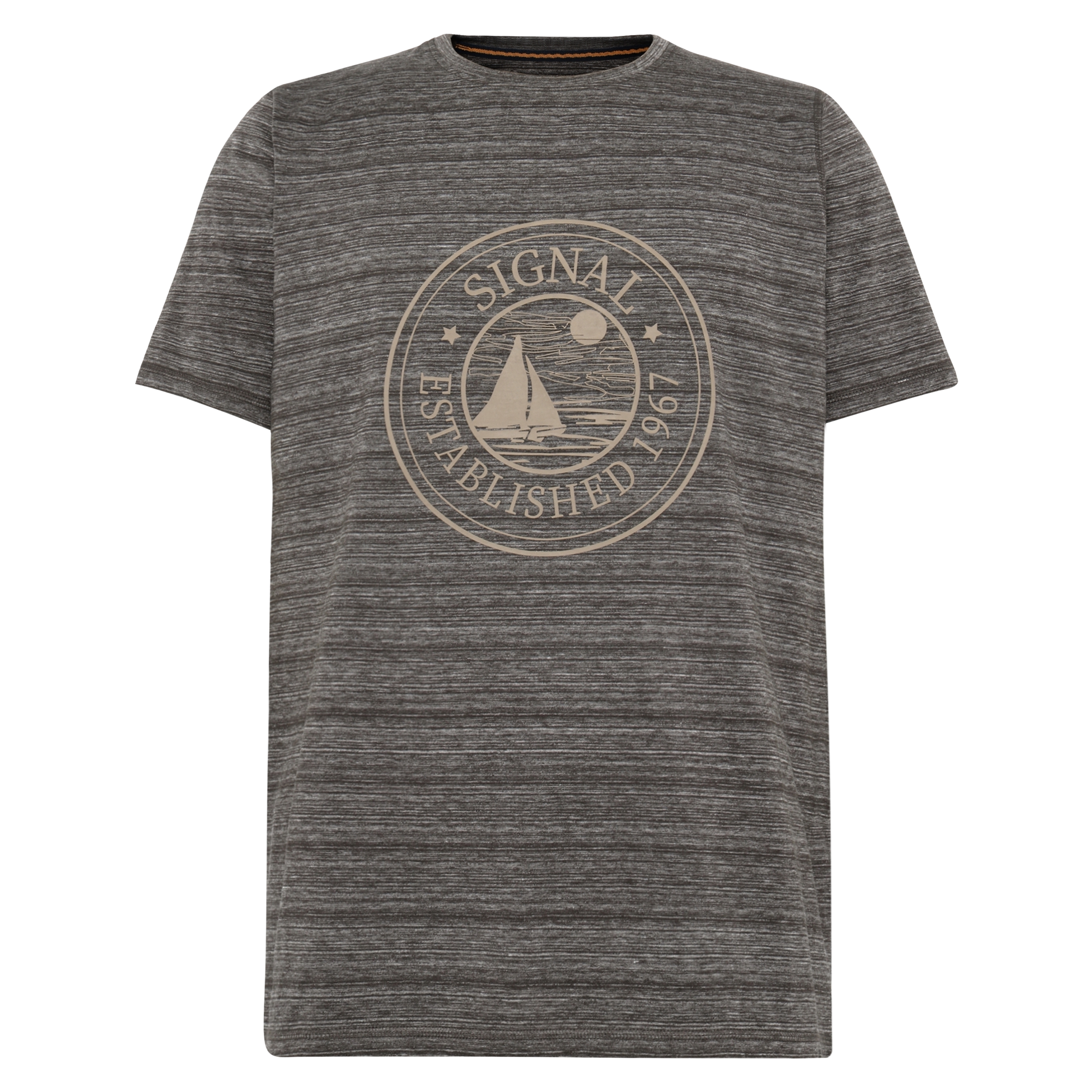DylanSi Space stripe + T-shir/Top - Brown Bark