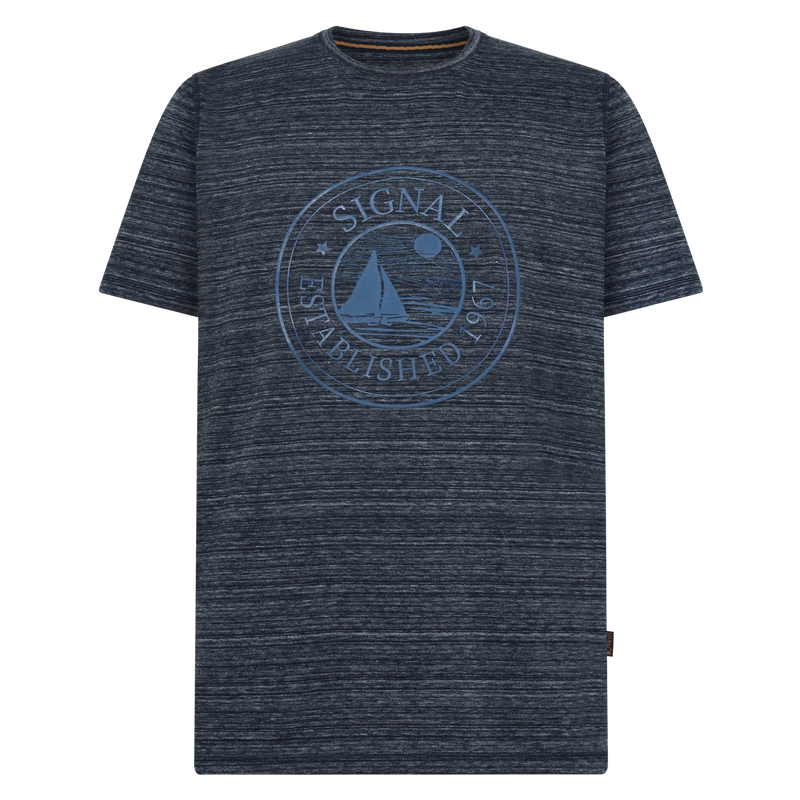 DylanSi Space stripe + T-shirt/Top - Deep Marine