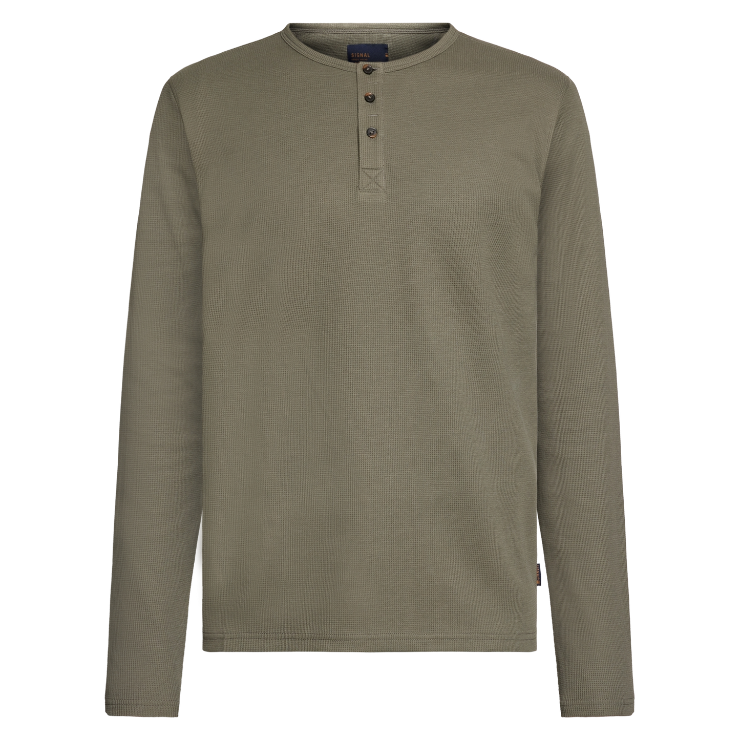 DerekSi Granddad Waffle T-shirt/Top - Smokey Olive