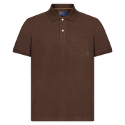 NickySI Pocket Polo Polo - Brown Bark melange