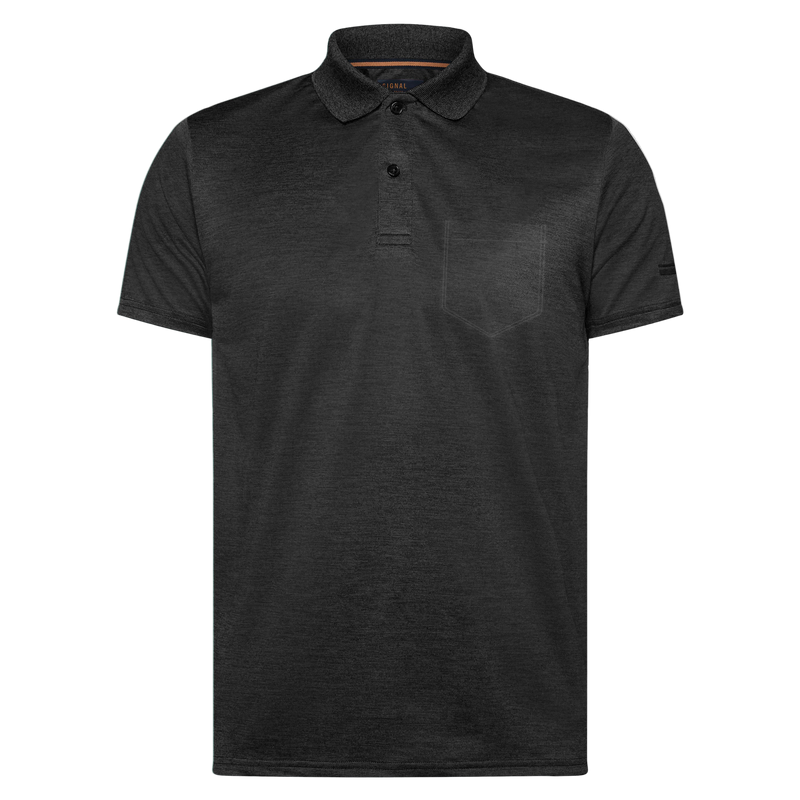 ThomasSI Pocket Tech Polo - Black