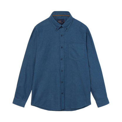 BendixSi Flannel L/S Shirts - Blue Largo Melange