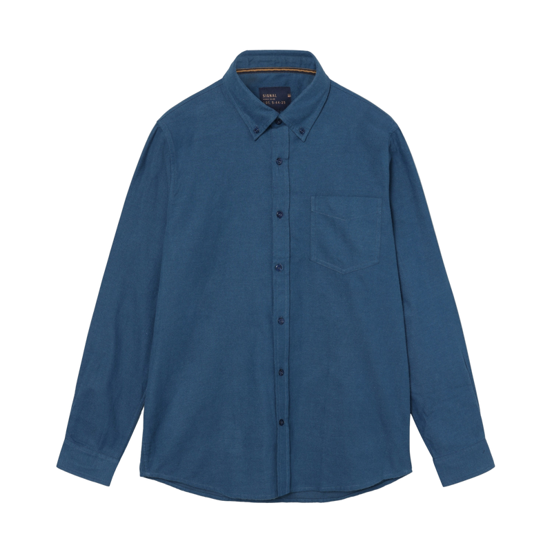 BendixSi Flannel L/S Shirts - Blue Largo Melange