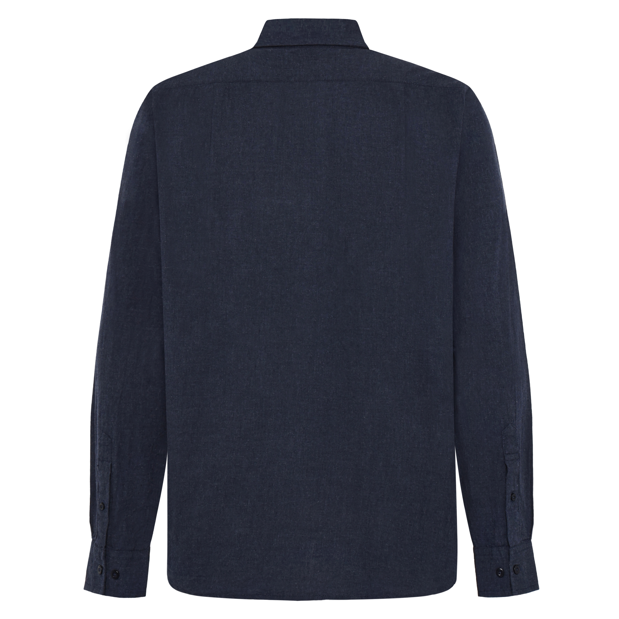 BendixSi Flannel L/S Shirts - Deep Marine Melange