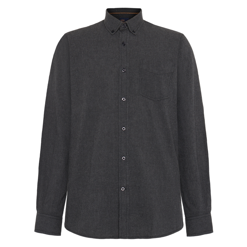 BendixSi Flannel L/S Shirts - Gray Volcano Melange