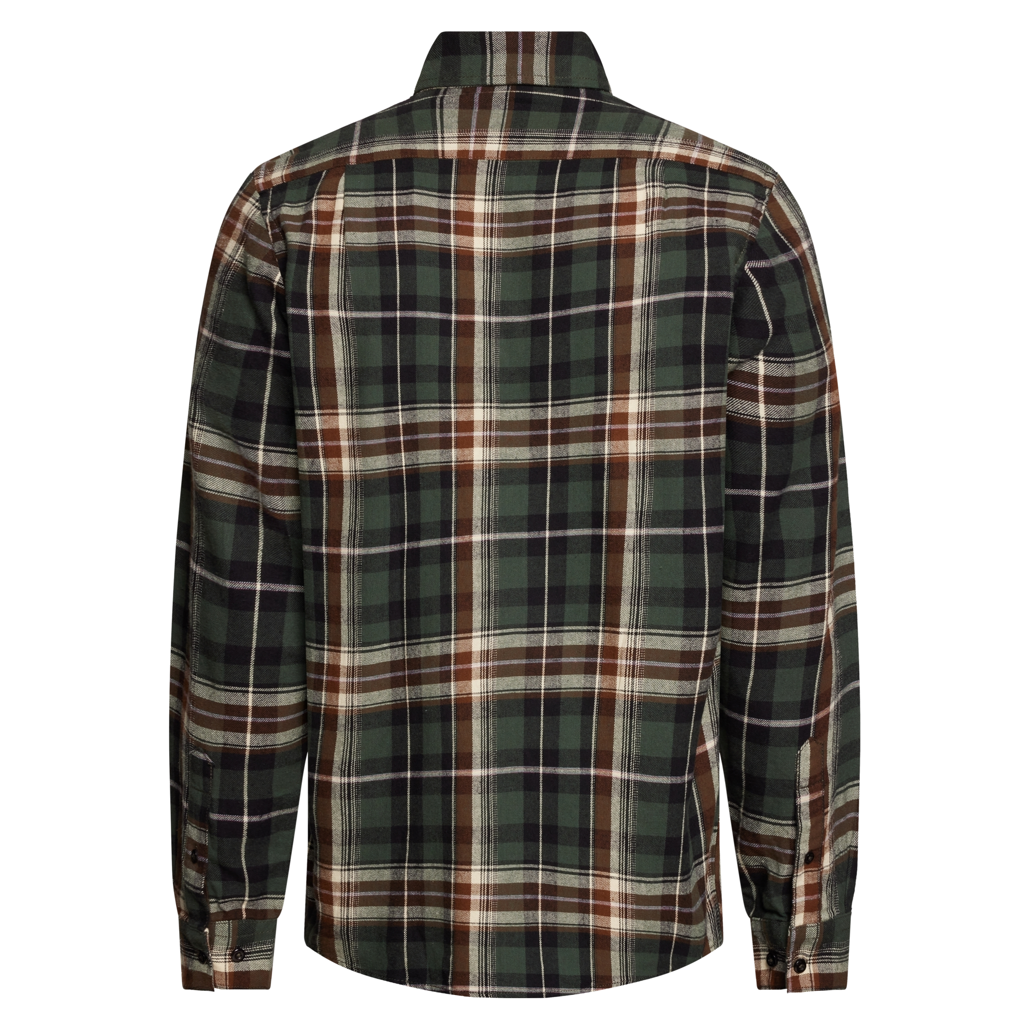 BruceSi Check + L/S Shirts - Beluga green
