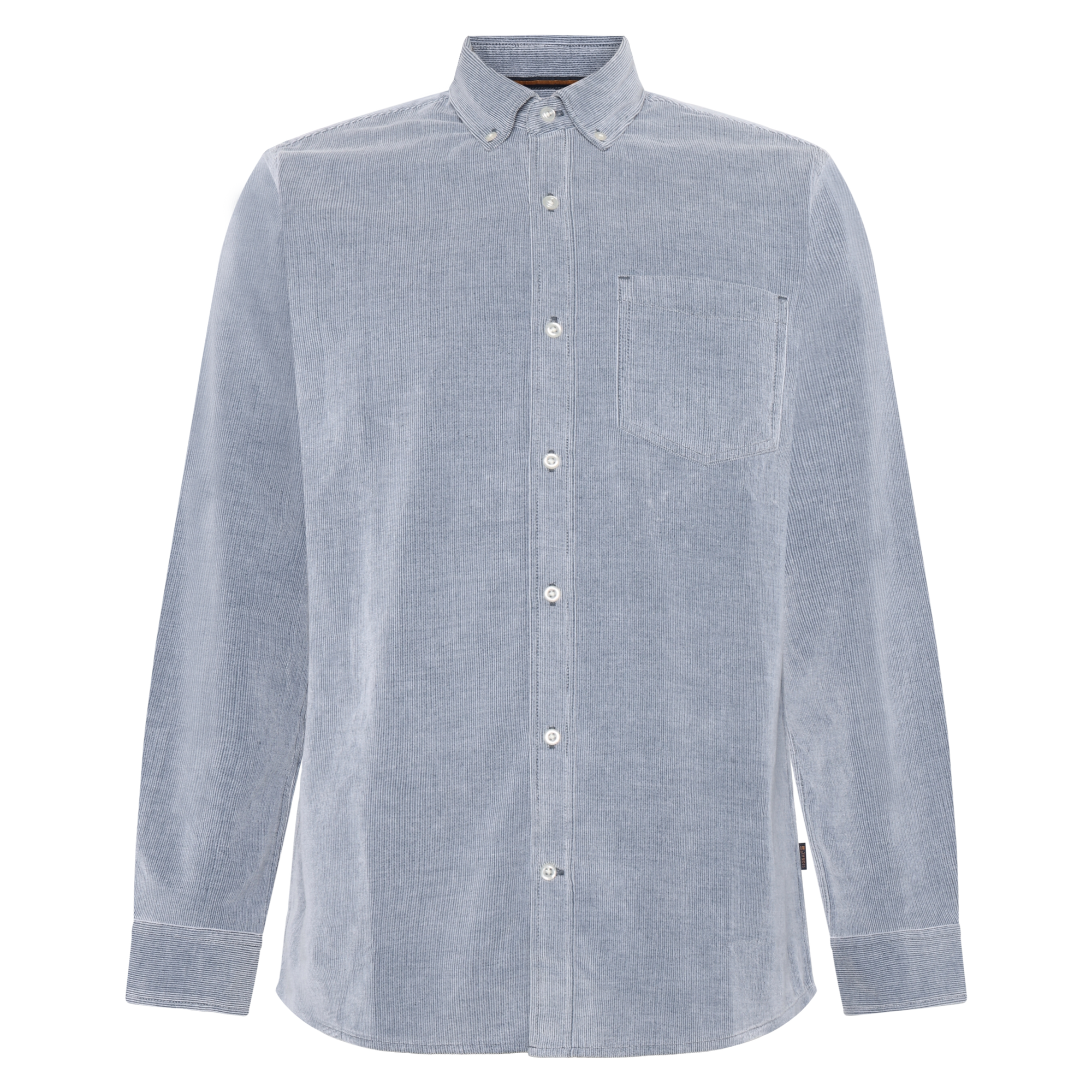 BobbySi Cord L/S Shirts - Blue Largo