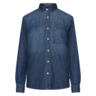 BrandonSi Denim L/S Shirts - Slate blue