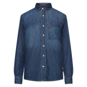 BrandonSi Denim L/S Shirts - Slate blue