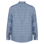 BerrySi Grid L/S Shirts - Blue Autumn