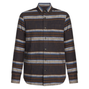 BarneySi H-stripe L/S Shirts - Deep Marine