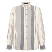 BoulderSi V-Stripe L/S Shirts - Brown Otter
